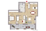 Etagenwohnung Leonberg - 3 Zimmer, 82 m&sup2;, 1.477&euro; | Angebot:23644745