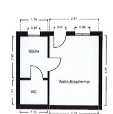 Wohnung Leonberg - 1 Zimmer, 20 m&sup2;, 500&euro; | Angebot:27324450