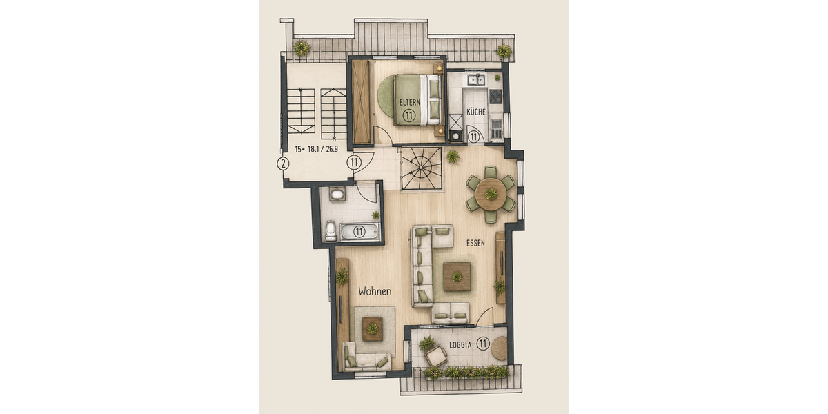 Grundriss OG1